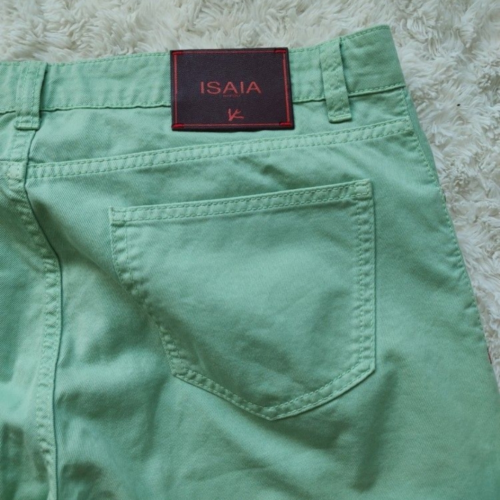 Isaia teal jeans  1 of 1